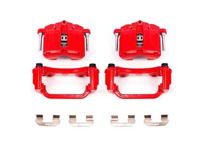 PowerStop Performance Rear Brake Calipers; Red (99-02 Silverado 1500 w/ Single Piston Rear Calipers)