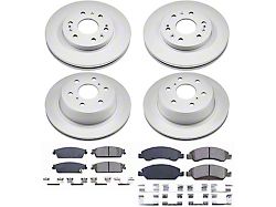 PowerStop Z17 Evolution Plus 6-Lug Brake Rotor and Pad Kit; Front and Rear (07-13 Silverado 1500 w/ Rear Disc Brakes)