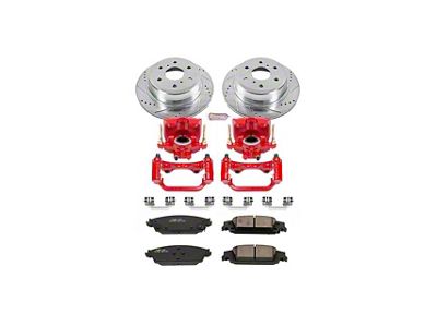 PowerStop Z23 Evolution Sport 6-Lug Brake Rotor, Pad and Caliper Kit; Rear (14-18 Silverado 1500)