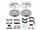 PowerStop Z36 Extreme Truck and Tow 6-Lug Brake Rotor, Drum and Pad Kit; Front and Rear (05-06 Silverado 1500 w/ Rear Drum Brakes)