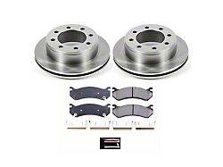 PowerStop OE Replacement 8-Lug Brake Rotor and Pad Kit; Rear (01-10 Silverado 2500 HD)