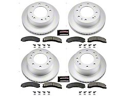 PowerStop Z17 Evolution Plus 8-Lug Brake Rotor and Pad Kit; Front and Rear (15-19 Silverado 2500 HD)