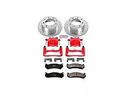 PowerStop Z23 Evolution Sport 8-Lug Brake Rotor, Pad and Caliper Kit; Rear (01-10 Silverado 2500 HD)
