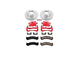 PowerStop Z23 Evolution Sport 8-Lug Brake Rotor, Pad and Caliper Kit; Front (01-10 Silverado 2500 HD)