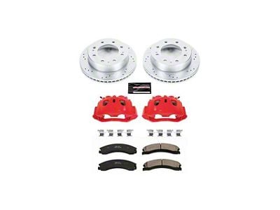 PowerStop Z23 Evolution Sport 8-Lug Brake Rotor, Pad and Caliper Kit; Front (12-19 Silverado 2500 HD)