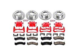 PowerStop Z23 Evolution Sport 8-Lug Brake Rotor, Pad and Caliper Kit; Front and Rear (01-10 Silverado 2500 HD)