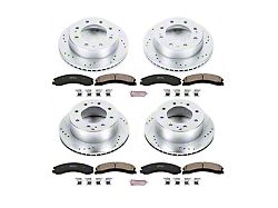 PowerStop Z23 Evolution Sport 8-Lug Brake Rotor and Pad Kit; Front and Rear (15-19 Silverado 2500 HD)