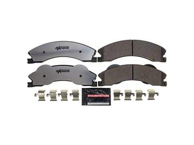 PowerStop Z36 Extreme Truck and Tow Carbon-Fiber Ceramic Brake Pads; Front Pair (2011 Silverado 2500 HD)