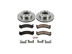 PowerStop OE Replacement 8-Lug Brake Rotor and Pad Kit; Front (01-10 Silverado 3500 HD)