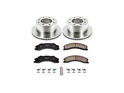 PowerStop OE Replacement 8-Lug Brake Rotor and Pad Kit; Rear (11-19 Silverado 3500 HD DRW)