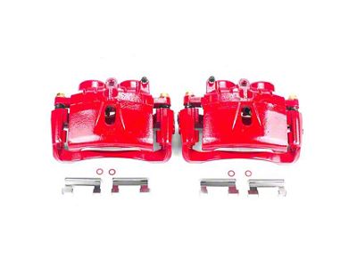 PowerStop Performance Front Brake Calipers; Red (07-10 Silverado 3500 HD DRW)