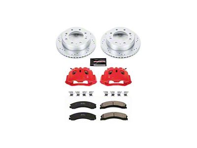 PowerStop Z23 Evolution Sport 8-Lug Brake Rotor, Pad and Caliper Kit; Front (12-19 Silverado 3500 HD)