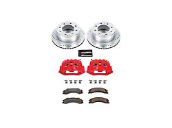 PowerStop Z36 Extreme Truck and Tow 8-Lug Brake Rotor, Pad and Caliper Kit; Rear (11-19 Silverado 3500 HD SRW)