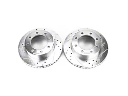 PowerStop Evolution Cross-Drilled and Slotted 8-Lug Rotors; Front Pair (11-12 4WD F-250 Super Duty)