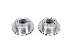 PowerStop Evolution Cross-Drilled and Slotted 8-Lug Rotors; Rear Pair (13-22 F-250 Super Duty)