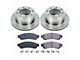 PowerStop OE Replacement 8-Lug Brake Rotor and Pad Kit; Rear (11-22 F-250 Super Duty)