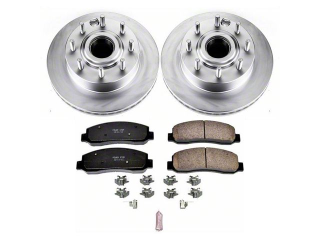PowerStop Z17 Evolution Plus 8-Lug Brake Rotor and Pad Kit; Front (2011 2WD F-250 Super Duty)