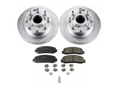 PowerStop Z17 Evolution Plus 8-Lug Brake Rotor and Pad Kit; Front (2012 2WD F-250 Super Duty)