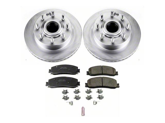PowerStop Z17 Evolution Plus 8-Lug Brake Rotor and Pad Kit; Front (2012 2WD F-250 Super Duty)