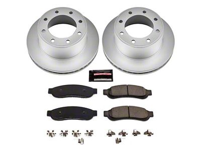 PowerStop Z17 Evolution Plus 8-Lug Brake Rotor and Pad Kit; Rear (11-12 F-250 Super Duty)