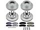 PowerStop Z17 Evolution Plus 8-Lug Brake Rotor and Pad Kit; Front and Rear (13-22 2WD F-250 Super Duty)