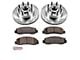 PowerStop Z36 Extreme Truck and Tow 8-Lug Brake Rotor and Pad Kit; Front (2011 2WD F-250 Super Duty)