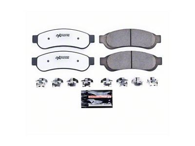 PowerStop Z36 Extreme Truck and Tow Carbon-Fiber Ceramic Brake Pads; Rear Pair (11-22 F-250 Super Duty)