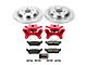 PowerStop Z23 Evolution Sport 6-Lug Brake Rotor, Pad and Caliper Kit; Rear (15-17 F-150 w/ Electric Parking Brake)