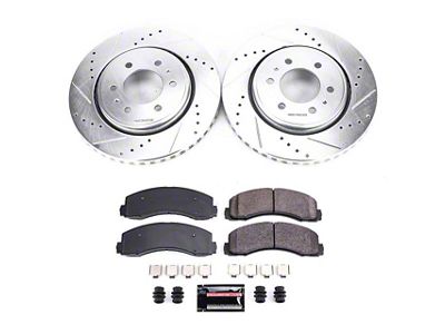 PowerStop Z23 Evolution Sport 6-Lug Brake Rotor and Pad Kit; Front (10-20 2WD/4WD F-150)