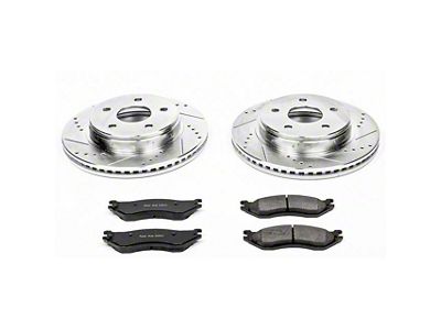 PowerStop Z23 Evolution Sport Brake Rotor and Pad Kit; Front (02-18 RAM 1500)