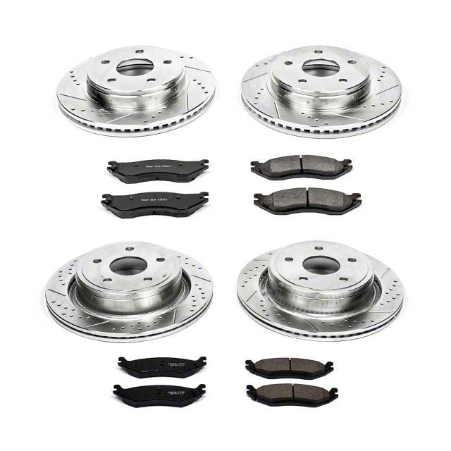 ラミ23 PowerStop RAM 1500 Z23 Evolution Sport Brake Rotor and Pad