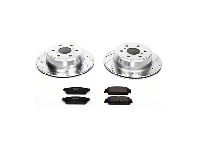 PowerStop Z23 Evolution Sport 6-Lug Brake Rotor and Pad Kit; Rear (07-13 Silverado 1500 w/ Rear Disc Brakes)