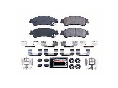 PowerStop Z23 Evolution Sport Carbon-Fiber Ceramic Brake Pads; Rear Pair (99-06 Silverado 1500 w/o Rear Drum Brakes)