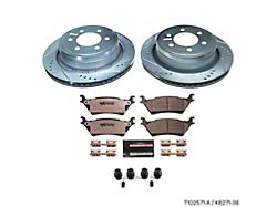 PowerStop Z36 Extreme Truck and Tow 6-Lug Brake Rotor and Pad Kit; Rear (04-20 2WD/4WD F-150)