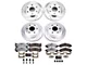 PowerStop Z36 Extreme Truck and Tow 6-Lug Brake Rotor and Pad Kit; Front and Rear (99-06 Silverado 1500 w/o Rear Drum Brakes)