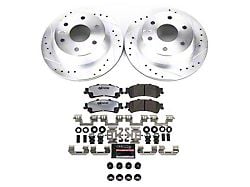 PowerStop Z36 Extreme Truck and Tow 6-Lug Brake Rotor and Pad Kit; Rear (01-06 Silverado 1500 w/ Dual Piston Rear Calipers)