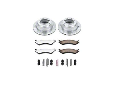PowerStop Z36 Extreme Truck and Tow 8-Lug Brake Rotor and Pad Kit; Rear (00-03 2WD F-150)