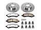 PowerStop Z36 Extreme Truck and Tow Brake Rotor and Pad Kit; Front (02-18 RAM 1500)