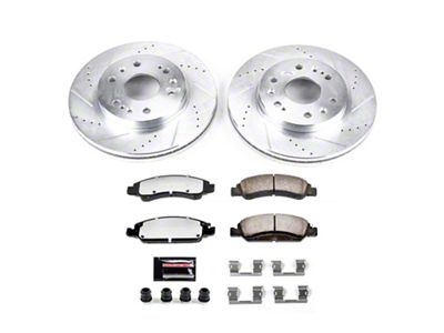 PowerStop Z36 Extreme Truck and Tow 6-Lug Brake Rotor and Pad Kit; Front (07-18 Sierra 1500)