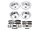 PowerStop Z36 Extreme Truck and Tow 6-Lug Brake Rotor and Pad Kit; Front and Rear (07-13 Sierra 1500 w/ Rear Disc Brakes)