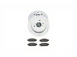 PowerStop Z36 Extreme Truck and Tow 6-Lug Brake Rotor and Pad Kit; Rear (14-18 Sierra 1500)