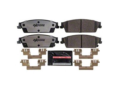 PowerStop Z36 Extreme Truck and Tow Carbon-Fiber Ceramic Brake Pads; Rear Pair (07-13 Silverado 1500 w/ Rear Disc Brakes)