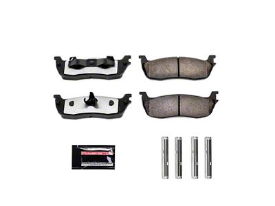 PowerStop Z36 Extreme Truck and Tow Carbon-Fiber Ceramic Brake Pads; Rear Pair (99-03 F-150 Lightning; Late 00-03 F-150 5 or 7-Lug w/ Rear Disc Brakes)