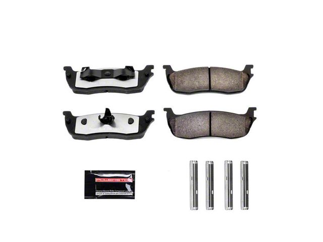 PowerStop Z36 Extreme Truck and Tow Carbon-Fiber Ceramic Brake Pads; Rear Pair (99-03 F-150 Lightning; Late 00-03 F-150 5 or 7-Lug w/ Rear Disc Brakes)