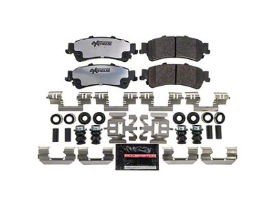 PowerStop Z36 Extreme Truck and Tow Carbon-Fiber Ceramic Brake Pads; Rear Pair (99-06 Silverado 1500 w/o Rear Drum Brakes)