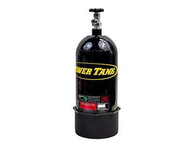 Power Tank 10 lb. CO2 Back-Up Bottle; Gloss Black