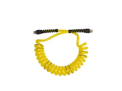 Power Tank Coiled Air Hose; 10-Foot