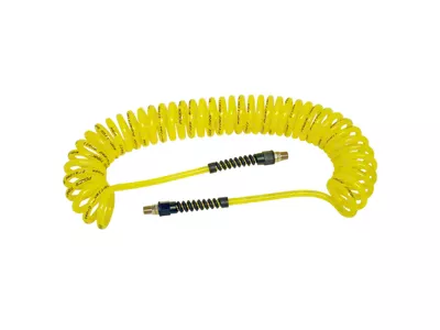 Power Tank Coiled Air Hose; 30-Foot