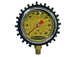 Power Tank Replacement Liquid Analog Tire Inflator Gauge; 60 PSI 