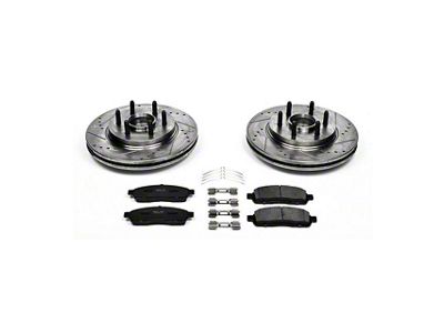 PowerStop Z23 Evolution Sport 6 or 7-Lug Brake Rotor and Pad Kit; Front (04-08 2WD F-150)